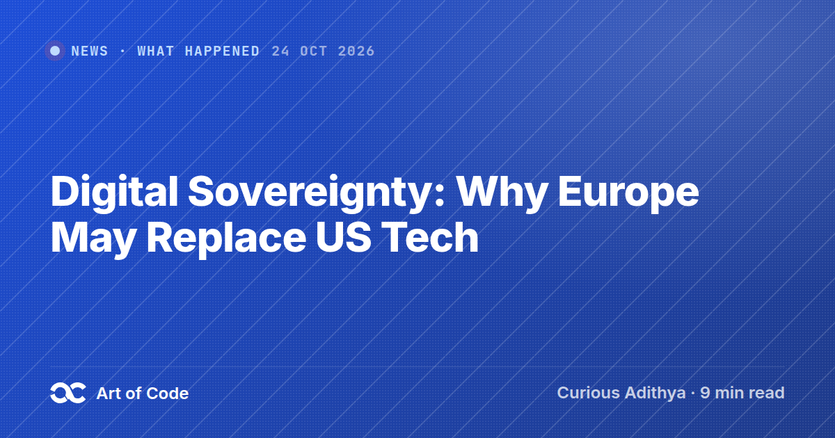 Digital Sovereignty: Why Europe May Replace US Tech