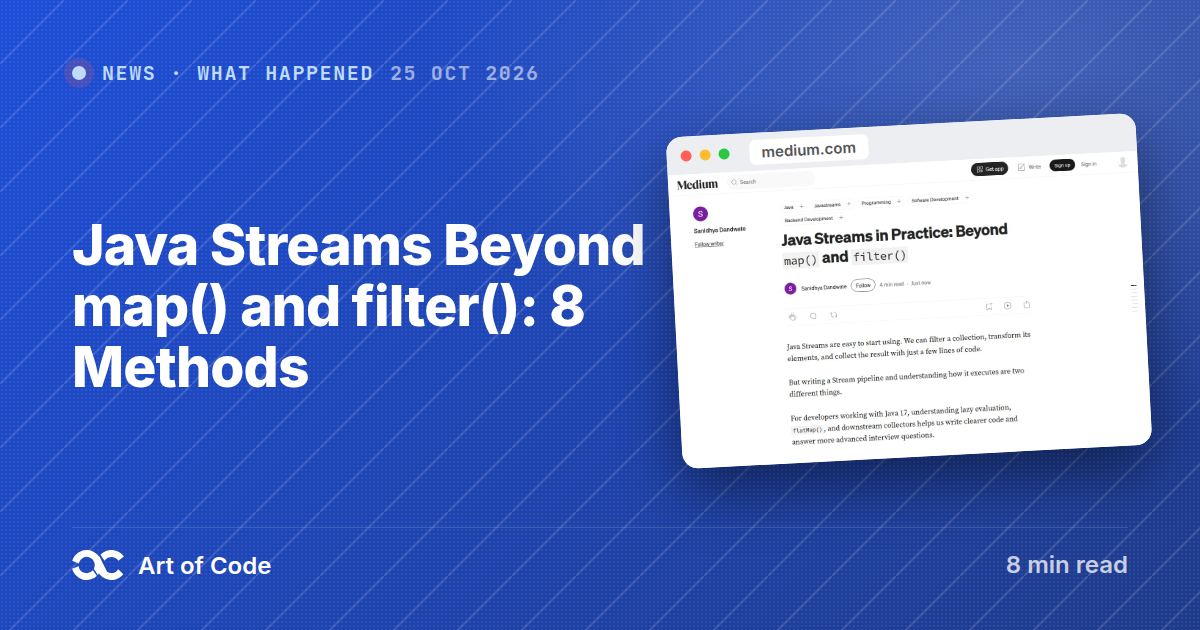 Java Streams Beyond map() and filter(): 8 Methods