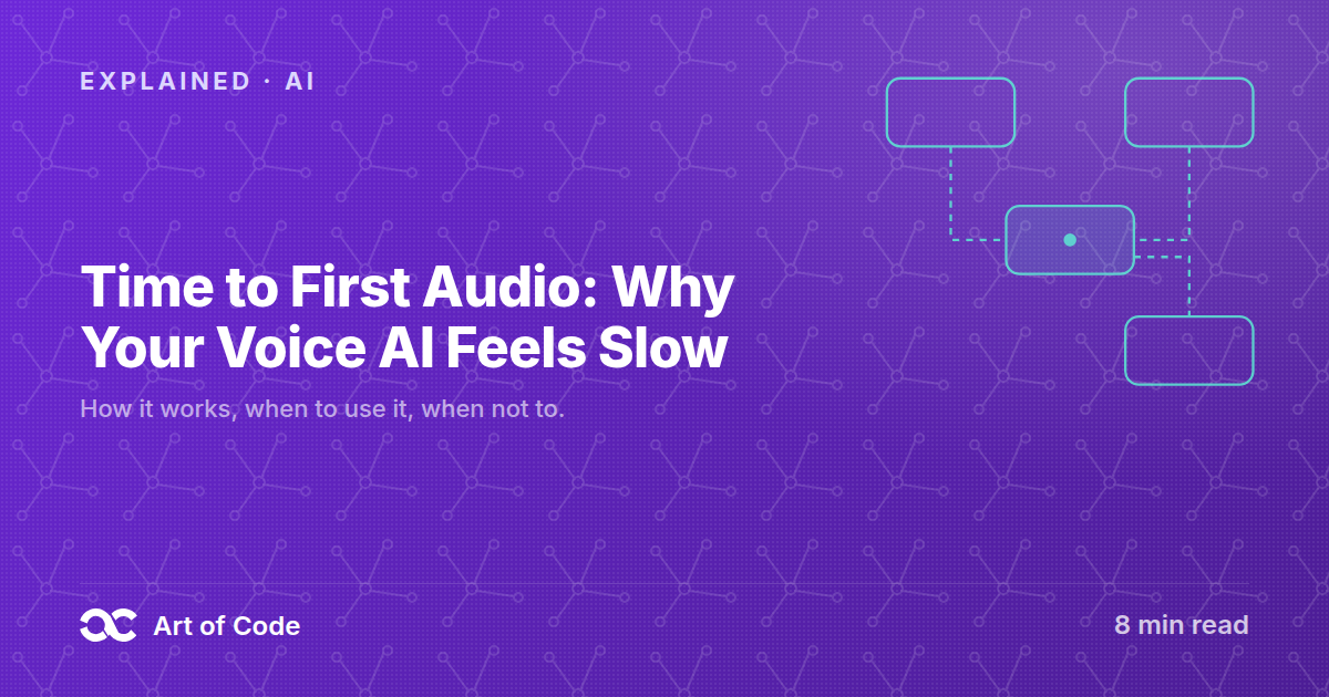 Time to First Audio: Why Your Voice AI Feels Slow