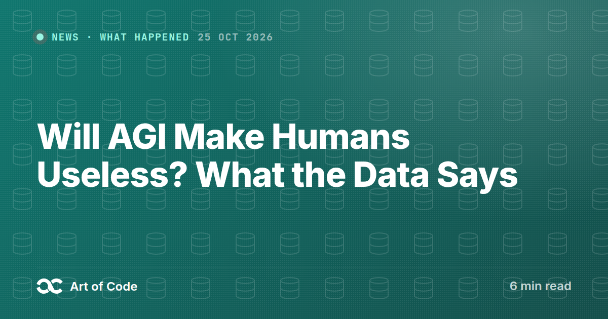 Will AGI Make Humans Useless? What the Data Says